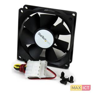 Startech .com 80x25mm Ventilator voor Computerbehuizing met Dubbele Kogellagers en LP4 Connector