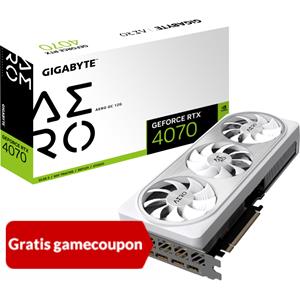 GIGABYTE GeForce RTX 4070 AERO OC 12G 1x HDMI, 3x DisplayPort, DLSS 3