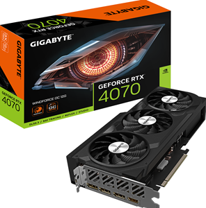 Gigabyte GeForce RTX 4070 WINDFORCE OC Grafikkarte - 12GB GDDR6X, 1x HDMI, 3x DP