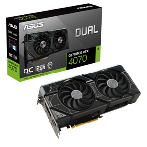 ASUS DUAL Gaming GeForce RTX 4070 OC Grafikkarte - 12GB GDDR6X, 1x HDMI, 3x DP