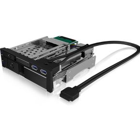 icybox Icy Box IB-174SSK-U behuizing voor opslagstations HDD-behuizing Zwart 2.5/3.5