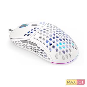 ENDORFY LIX Plus Onyx White Maus rechts USB Typ-C Optisch 19000 DPI
