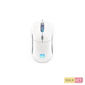 ENDORFY GEM Plus Onyx White Maus rechts USB Typ-C Optisch 19000 DPI