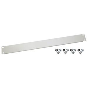 HMF 66470 Blindabdeckung Netzwerk-Switch (für Serverschrank, 19 Zoll, 1 HE, 483 x 10 x 45 mm, Lichtgrau)