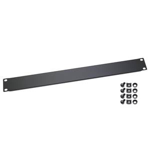 HMF 66470 Blindabdeckung Netzwerk-Switch (für Serverschrank, 19 Zoll, 1 HE, 483 x 10 x 45 mm, Schwarz)