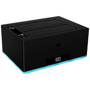 ICY BOX IB-127CL-U3 USB 3.0 SATA 6 Gb/s 2 poorten Harde schijf-kopieerstation Met clone-functie