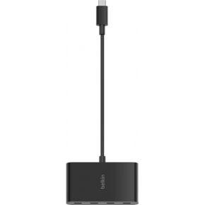 Belkin AVC018BTBK interface hub USB Type-C 10000 Mbit/s Zwart