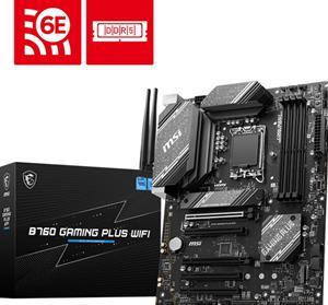 MSI B760 GAMING PLUS WIFI - motherboard - ATX - LGA1700 Socket - B760 Mainboard - Intel B760 - Intel LGA1700 socket - DDR5 RAM - ATX