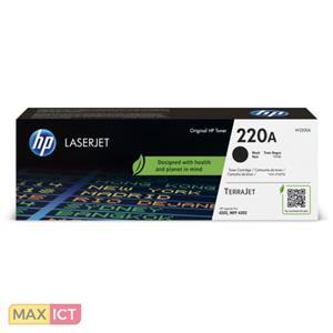 HP 220A originele LaserJet-tonercartridge, zwart. Zwarte toner paginaopbrengst: 2000 pagina's, Printkleuren: Zwart, Aantal per verpakking: 1 stuk(s)