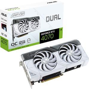 ASUS GeForce RTX 4070 DUAL OC White - 12GB GDDR6X RAM - Grafikkarte