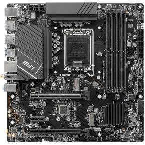 MSI PRO B760M-A WIFI - motherboard - micro ATX - LGA1700 Socket - B760 Mainboard - Intel B760 - Intel LGA1700 socket - DDR5 RAM - Micro-ATX