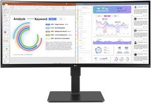 LG 34BQ77QB-B computer monitor 86,4 cm (34 ) 3440 x 1440 Pixels UltraWide Quad HD LED Zwart