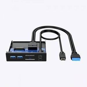 GrauGear G-MP01CR USB 3.0-hub 6 poorten Zwart