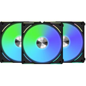 lianli Lian Li UNI FAN AL120 V2 (3-pack) - Gehäuselüfter - 120 mm - Schwarz mit RGB LED - 29 dBA