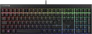 CHERRY MX 2.0S RGB, CHERRY MX-Blue-Switches - schwarz, mechanische Gamingtastatur, Kabelgebunden, RGB-Beleuchtung, Anti-Ghosting