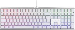 CHERRY MX 3.0S RGB, CHERRY MX-Silent-Red-Switches - weiß, mechanische Gamingtastatur, Kabelgebunden, RGB-Beleuchtung, Aluminium-Gehäuse