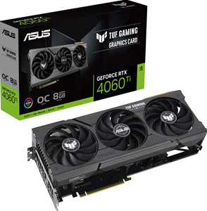 ASUS TUF Gaming GeForce RTX 4060 Ti OC Grafikkarte - 8GB GDDR6, 1x HDMI, 3x DP