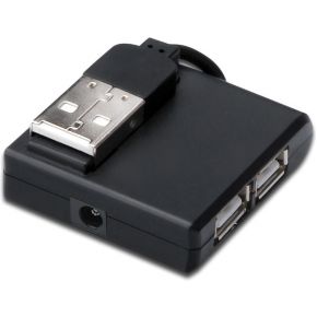MicroConnect Connect - hub - 4 ports USB-Hubs - 4 - Schwarz
