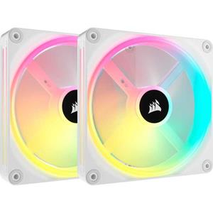 Corsair iCUE LINK QX140 RGB Starter Kit - White - Gehäuselüfter - 140 mm - Weiß mit RGB-Beleuchtung - 37 dBA
