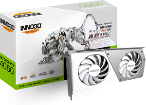 INNO3D GEFORCE RTX 4060 TWIN X2 OC WHITE - Videokaart