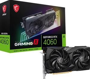 MSI GeForce RTX 4060 GAMING X 8G Grafikkarte - 8GB GDDR6, 1x HDMI, 3x DP