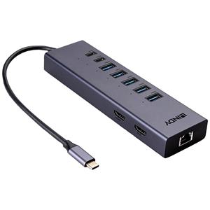 LINDY 43373 Mini-dockingstation Geschikt voor merk: Universeel USB-C Power Delivery