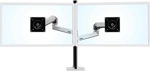 Ergotron LX Dual Monitor Arm - Monitor Tischhalterung mit patentierter CF-Technologie für 2 Displays bis 101,6 cm (40")