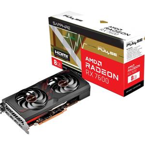 SAPPHIRE PULSE Radeon RX 7600 8GB grafische kaart 1x HDMI, 3x DisplayPort