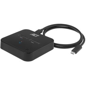 ACT AC1502 basisstation voor opslagstations USB 3.2 Gen 2 (3.1 Gen 2) Type-C Zwart