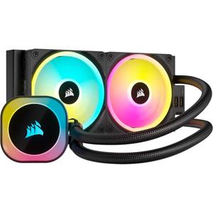 Corsair H100I Processor Kit voor vloeistofkoeling 12 cm Zwart