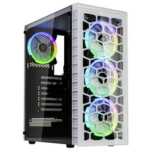 Kolink Observatory Lite ARGB Midi-Tower Gehäuse, Gaming-Gehäuse Weiß (matt)
