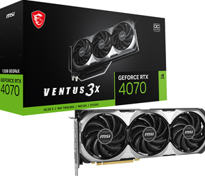 MSI Grafikkarte Nvidia GeForce RTX 4070 12GB GDDR6X-RAM PCIe, HDMI, DisplayPort
