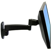 Ergotron 200 Series Wall Mount Arm 1fach Monitor-Wandhalterung 38,1cm (15 ) - 63,5cm (25 ) Neigba