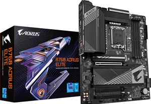 Gigabyte B760 AORUS ELITE Mainboard Sockel (PC) Intel 1700 Formfaktor (Details) ATX Mainboard-Chip