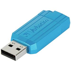 Verbatim USB DRIVE 2.0 PINSTRIPE USB-Stick 64GB Blau 49961 USB 2.0