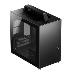 Jonsbo T8 PLUS Mini-ITX Gehäuse, Tempered Glass - schwarz Mini-Tower Gaming-Gehäuse, Gehäuse Schwarz