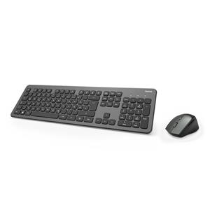 Hama KMW-700 Draadloze Toetsenbord-/muis-set (Qwerty US) Toetsenbord Antraciet