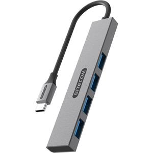 Sitecom USB-C naar 4 x USB-A Tiny Hub usb-hub