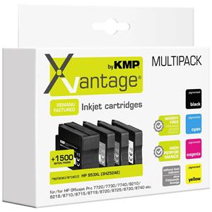 Xvantage Tinte Kombi-Pack ersetzt HP 953XL (L0S70AE, F6U16AE, F6U17AE, F6U18AE) Kompatibel 4er-Pack