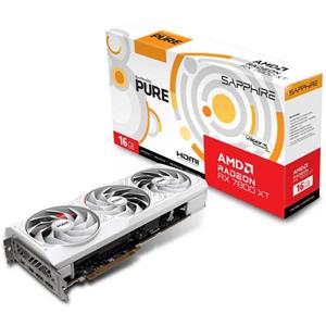 SAPPHIRE Radeon RX 7800 XT PURE GAMING OC 16G grafische kaart RDNA 3, GDDR6, 2x DisplayPort, 2x HDMI 2.1