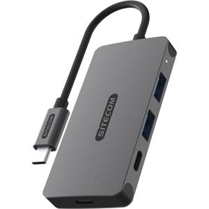 Sitecom USB-C naar 2 x USB-A + 2 x USB-C 10 Gbps Hub usb-hub