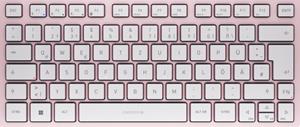 CHERRY KW 7100 MINI BT Bluetooth Tastatur Deutsch, QWERTZ, Windows Rosa Geräuscharme Tasten, Mu