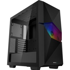 DeepCool CYCLOPS Midi-Tower - schwarz Midi-Tower PC-Gehäuse Schwarz 1 vorinstallierter Lüfter