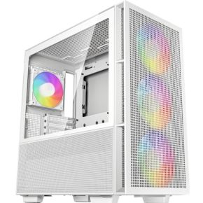 DeepCool CH560 Midi-Tower PC-Gehäuse Weiß 4 Vorinstallierte LED Lüfter