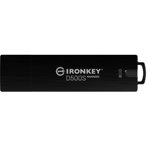 Kingston Technology IronKey D500S USB flash drive 8 GB USB Type-A 3.2 Gen 1 (3.1 Gen 1) Zwart