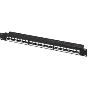 LOGILINK Patchpanel NK4065, 19, 24 Keystone-Module, schwarz