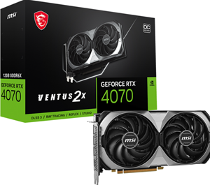 MSI GeForce RTX 4070 VENTUS 2X E 12G OC - Videokaart