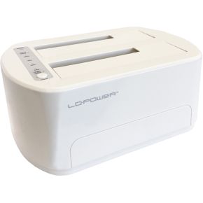 LC Power LC-Power LC-DOCK-U3-VI basisstation voor opslagstations USB 3.2 Gen 1 (3.1 Gen 1) Type micro-B Wit