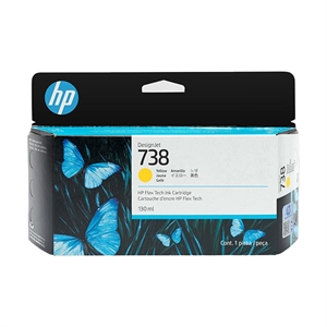 HP 738 (498N7A 738 (498N7A) inkt cartridge geel (origineel)) inktcartridge geel