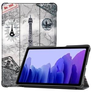 Lunso  Samsung Galaxy Tab A 10.5 inch - 3-Vouw sleepcover hoes - Eiffeltoren